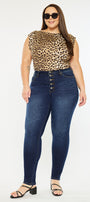 Tabetha High Rise Curvy Fit Jeans (Plus Size) - Official Kancan USA