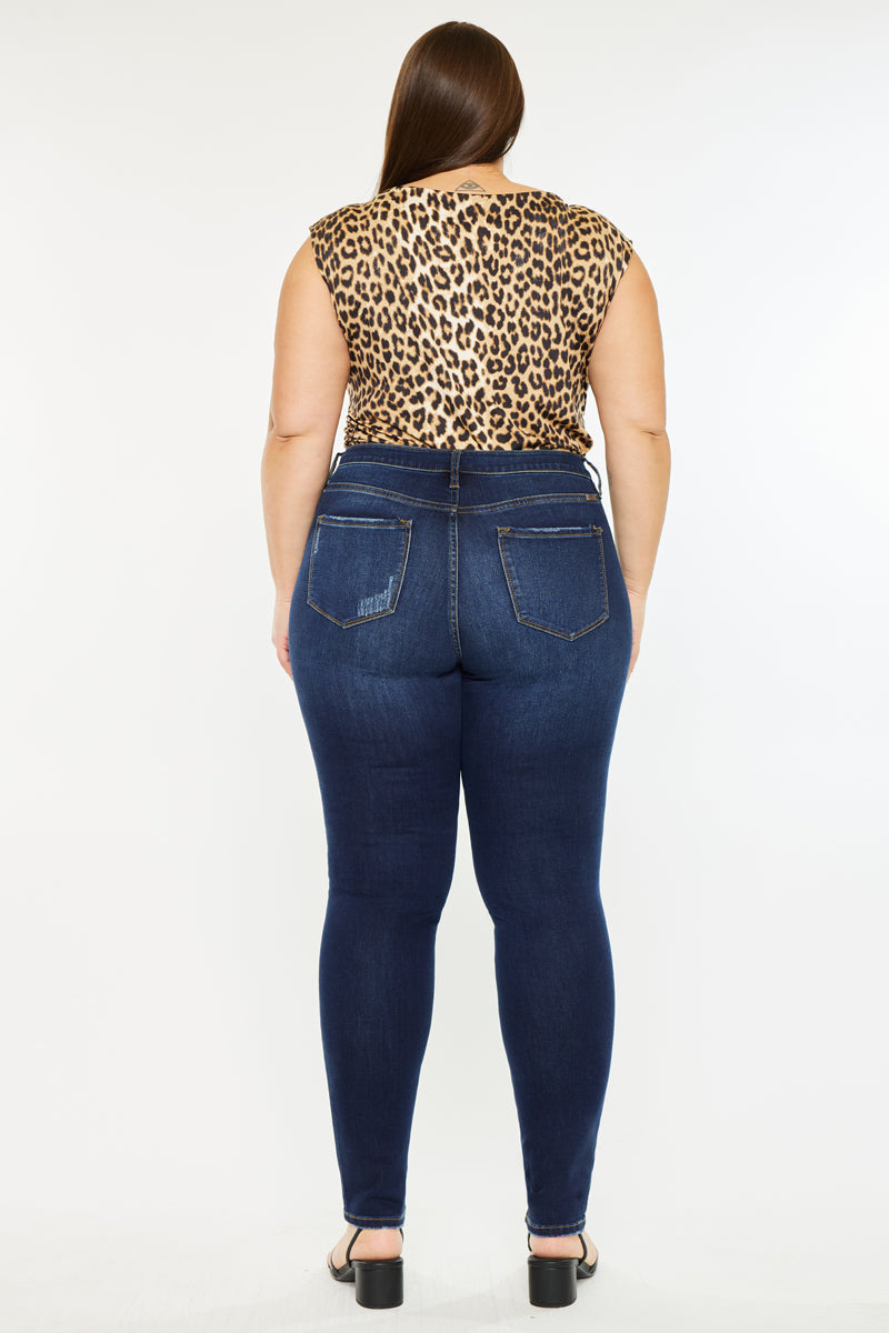 Tabetha High Rise Curvy Fit Jeans (Plus Size) - Official Kancan USA