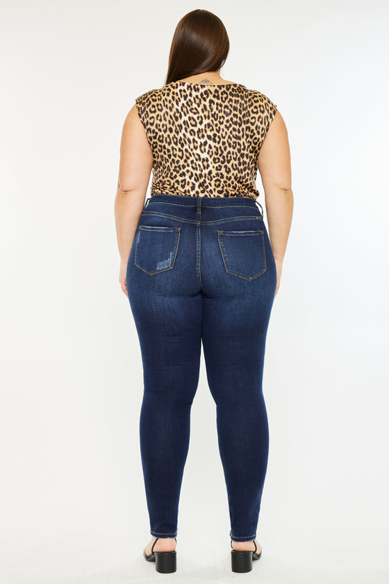 Tabetha High Rise Curvy Fit Jeans (Plus Size) - Official Kancan USA