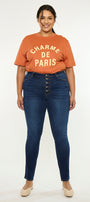 Tabetha High Rise Curvy Skinny (Plus Size) - Official Kancan USA