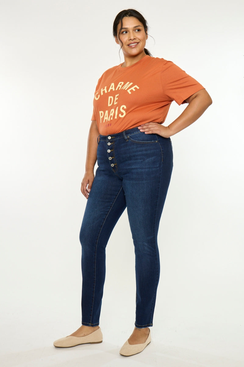 Tabetha High Rise Curvy Skinny (Plus Size) - Official Kancan USA