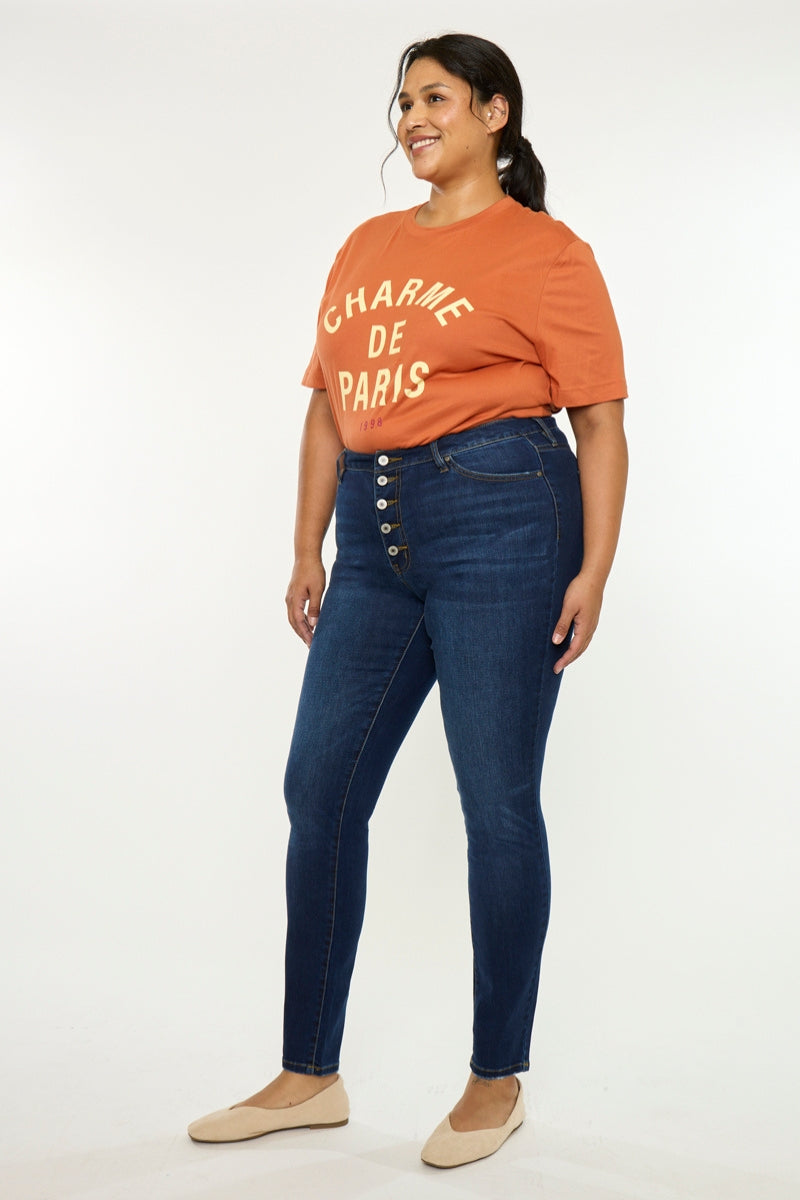 Tabetha High Rise Curvy Skinny (Plus Size) - Official Kancan USA