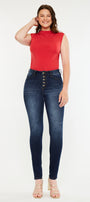 Candice High Rise Super Skinny Jeans - Curvy - Official Kancan USA
