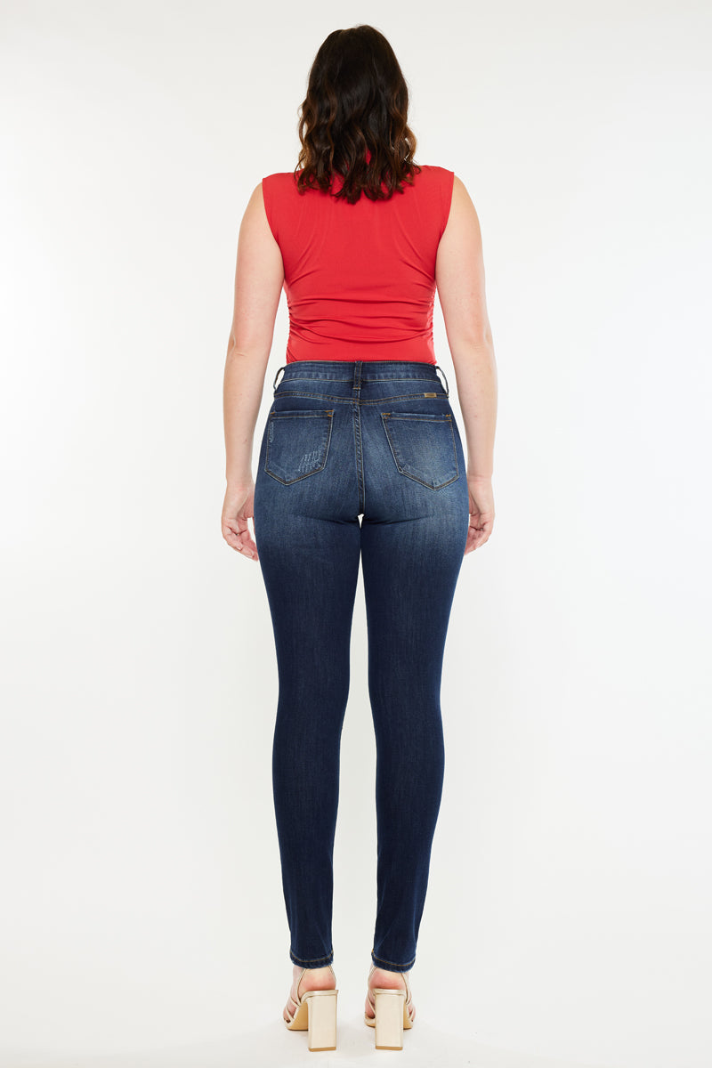 Candice High Rise Super Skinny Jeans - Curvy - Official Kancan USA