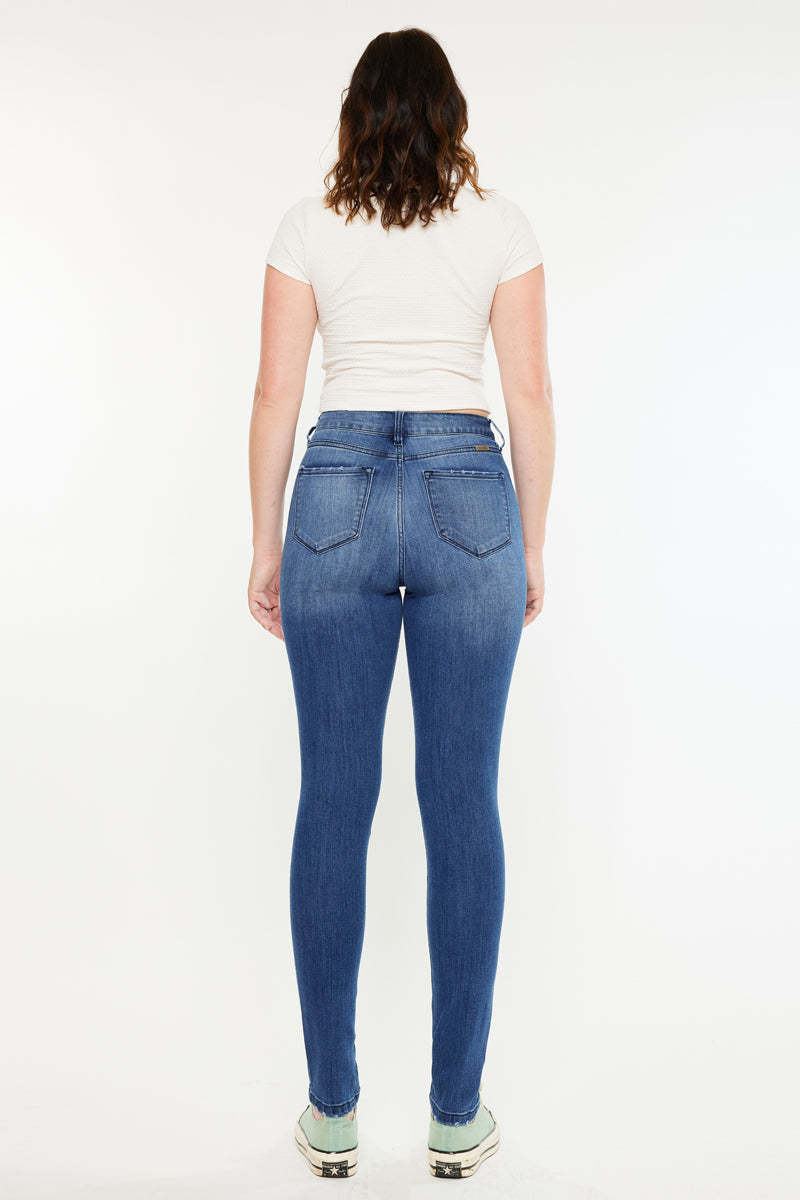Candice High Rise Super Skinny Jeans - Curvy - Official Kancan USA