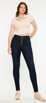 Birdie High Rise Super Skinny Jeans - Curvy - Official Kancan USA