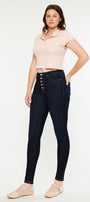 Birdie High Rise Super Skinny Jeans - Curvy - Official Kancan USA