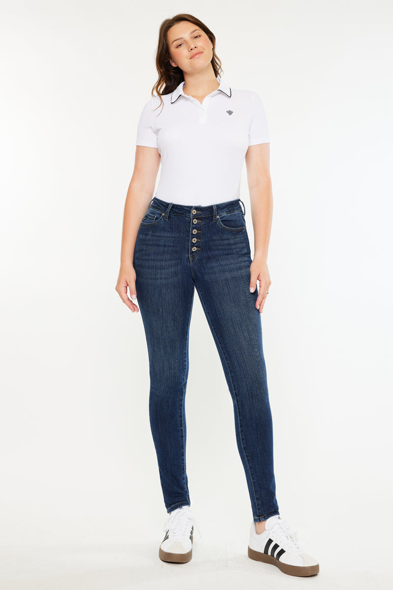 Birdie High Rise Super Skinny - Curvy – Kancan USA