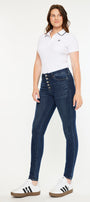 Birdie High Rise Super Skinny Jeans - Curvy - Official Kancan USA