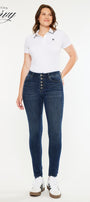 Birdie High Rise Super Skinny Jeans - Curvy - Official Kancan USA