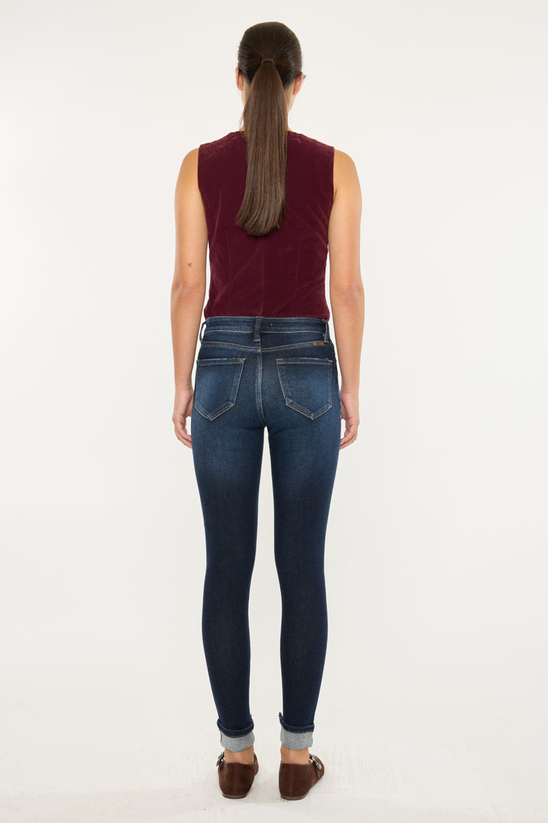 Norah High Rise Ankle Skinny Jeans - Official Kancan USA