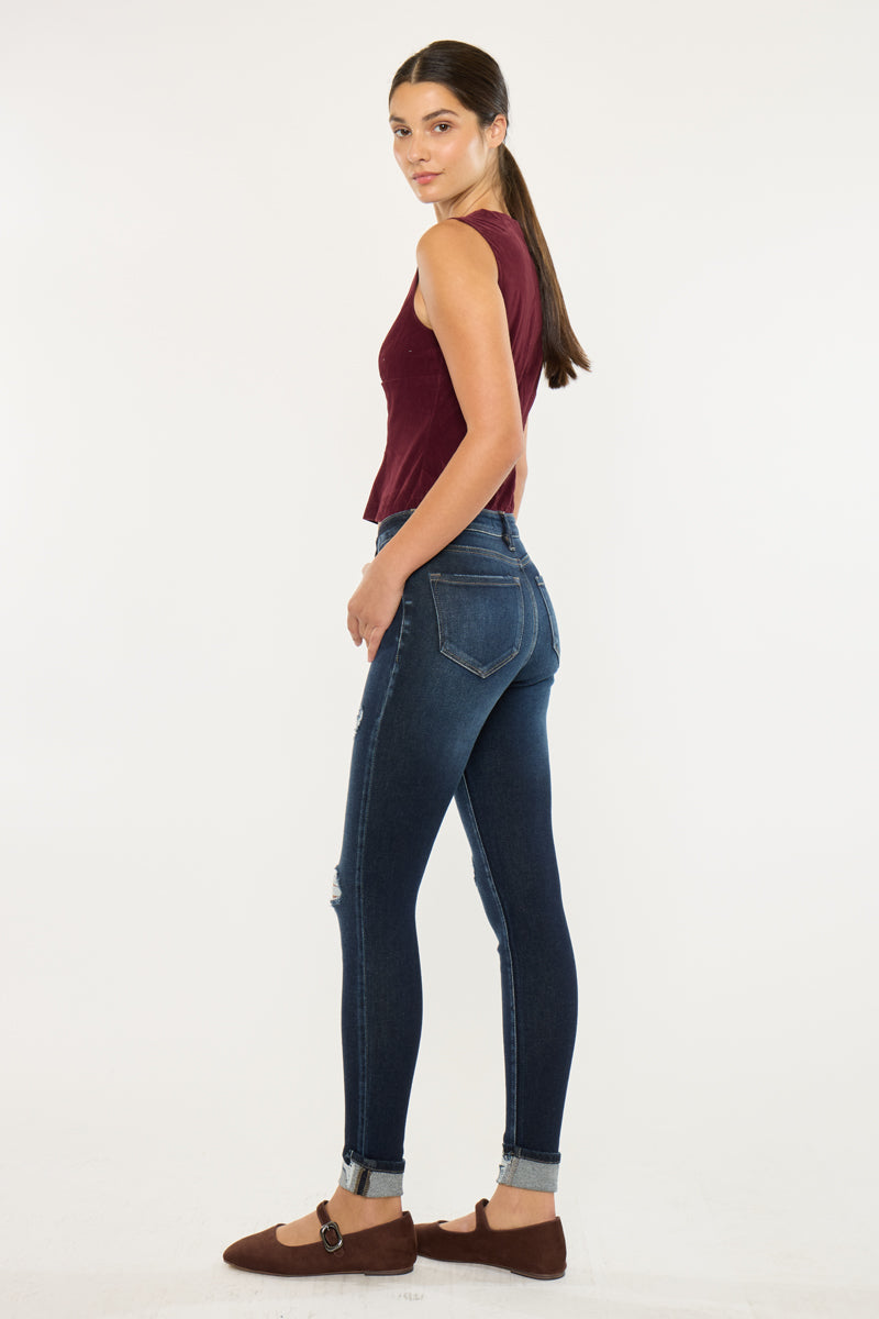 Norah High Rise Ankle Skinny Jeans - Official Kancan USA