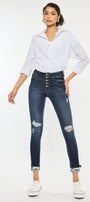 Norah High Rise Ankle Skinny Jeans - Official Kancan USA