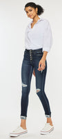 Norah High Rise Ankle Skinny Jeans - Official Kancan USA