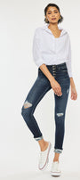 Norah High Rise Ankle Skinny Jeans - Official Kancan USA