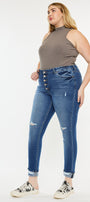 Dorah High Rise Ankle Skinny Jeans (Plus Size) - Official Kancan USA