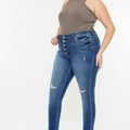 Dorah High Rise Ankle Skinny Jeans (Plus Size) - Official Kancan USA