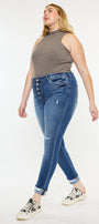 Dorah High Rise Ankle Skinny Jeans (Plus Size) - Official Kancan USA