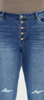 Dorah High Rise Ankle Skinny Jeans (Plus Size) - Official Kancan USA