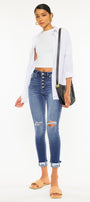 Norah High Rise Ankle Skinny Jeans - Official Kancan USA