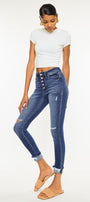 Norah High Rise Ankle Skinny Jeans - Official Kancan USA