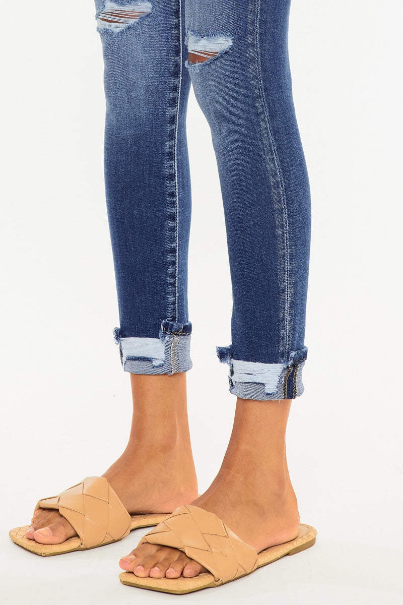 Norah High Rise Ankle Skinny Jeans - Official Kancan USA