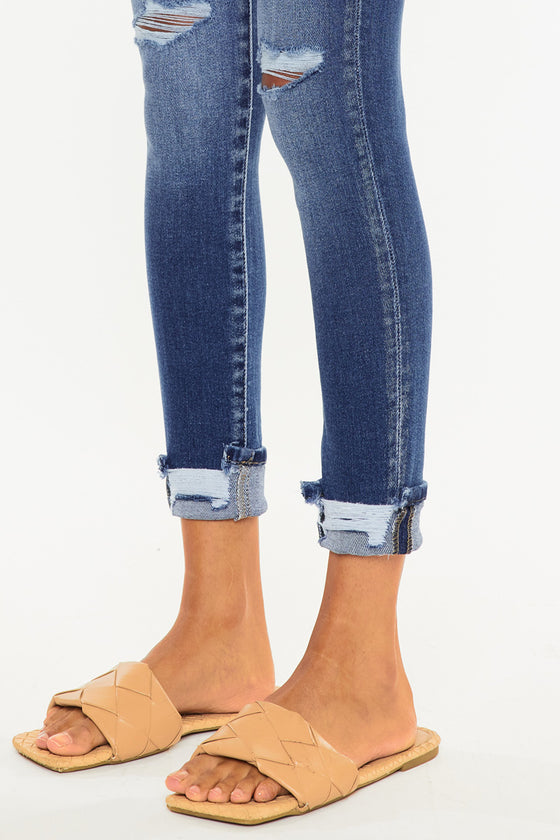 Norah High Rise Ankle Skinny Jeans - Official Kancan USA