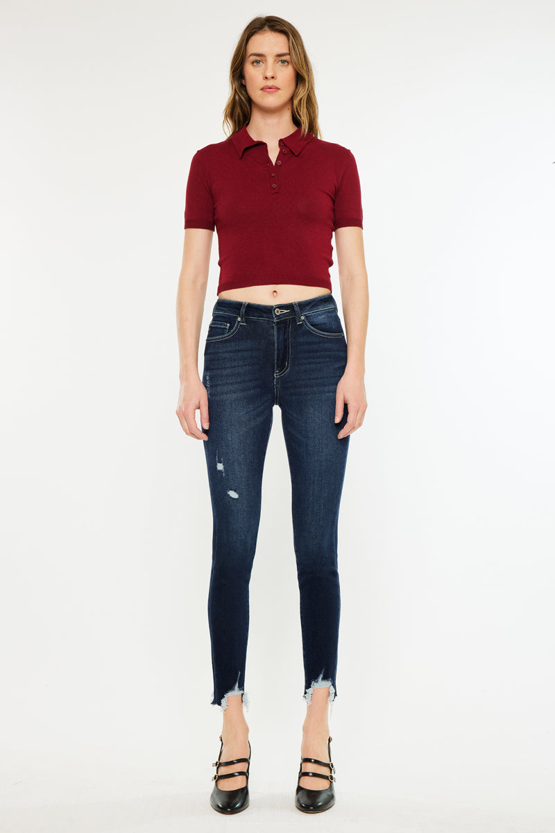 Astrid High Rise Ankle Skinny Jeans - Official Kancan USA