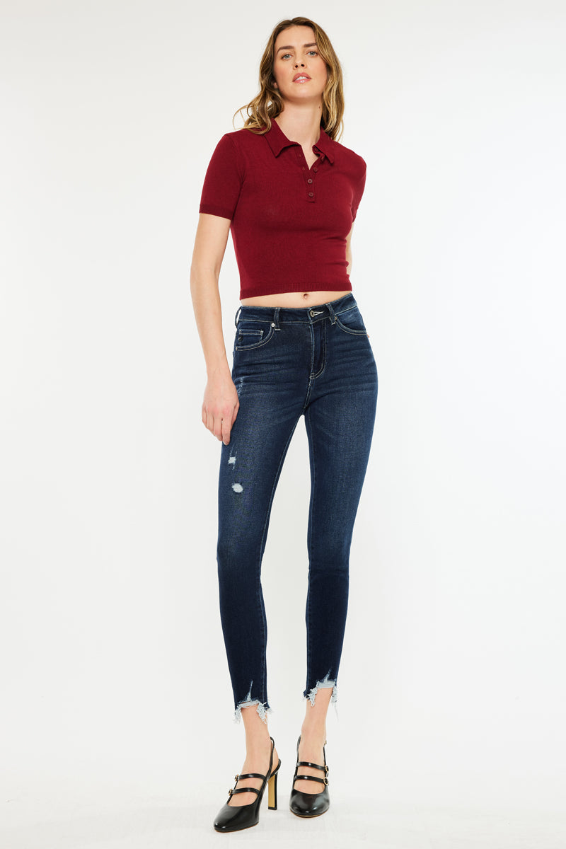 Astrid High Rise Ankle Skinny Jeans - Official Kancan USA