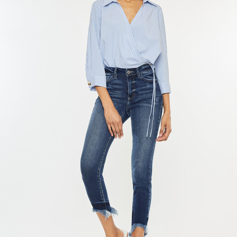 Dana High Rise Ankle Skinny Jeans - Official Kancan USA