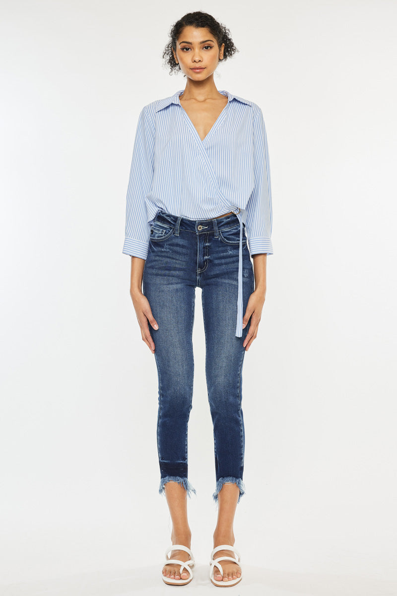 Dana High Rise Ankle Skinny Jeans - Official Kancan USA