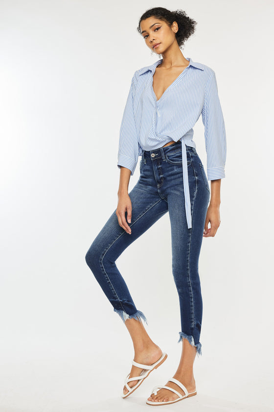 Dana High Rise Ankle Skinny Jeans - Official Kancan USA