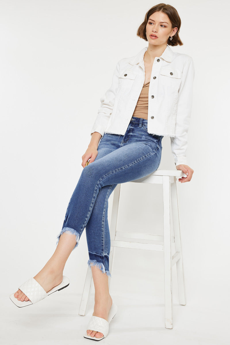 Dana High Rise Ankle Skinny Jeans - Official Kancan USA