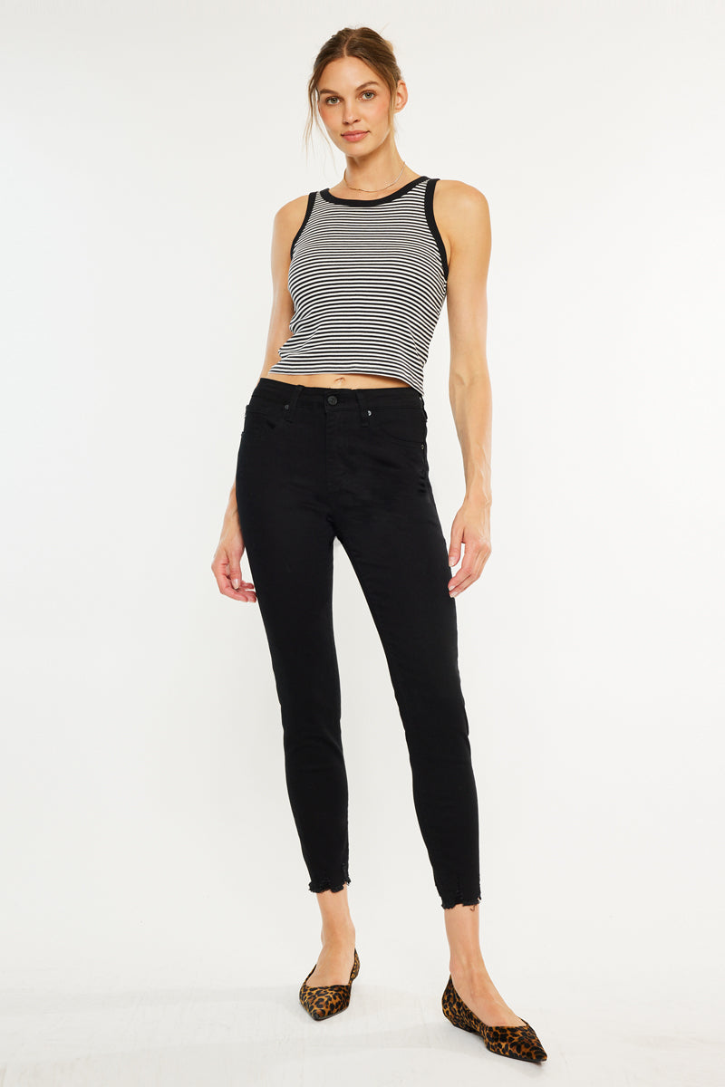 May High Rise Ankle Skinny Jeans - Official Kancan USA