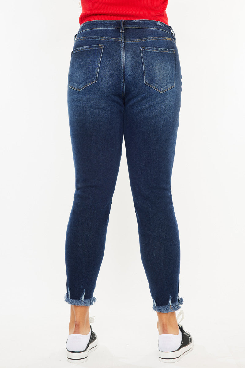 Journey Ultra High Rise Ankle Skinny Jeans (Plus Size) - Official Kancan USA
