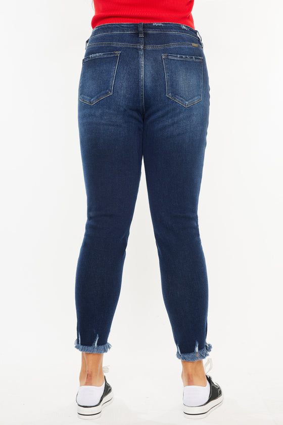 Journey Ultra High Rise Ankle Skinny Jeans (Plus Size) - Official Kancan USA