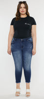 Jewels Mid Rise Ankle Skinny Jeans (Plus Size) - Official Kancan USA