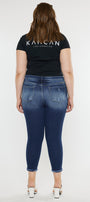 Jewels Mid Rise Ankle Skinny Jeans (Plus Size) - Official Kancan USA
