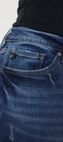 Jewels Mid Rise Ankle Skinny Jeans (Plus Size) - Official Kancan USA