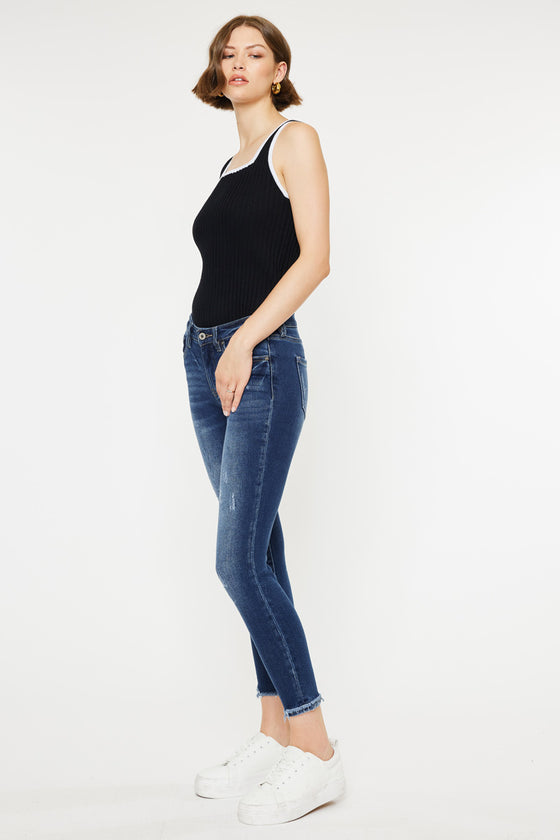 Landon Mid Rise Ankle Skinny Jeans - Official Kancan USA