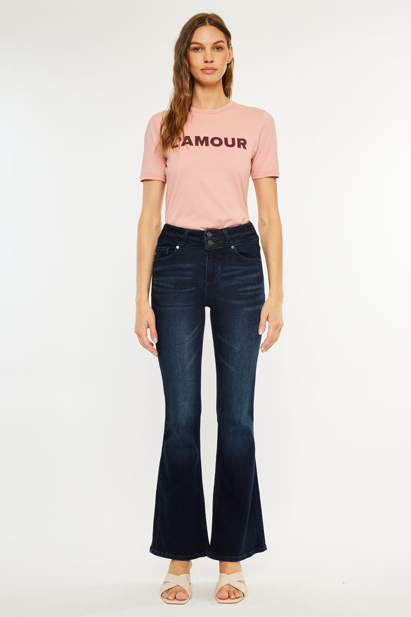Vida High Rise Flare Jeans - Official Kancan USA