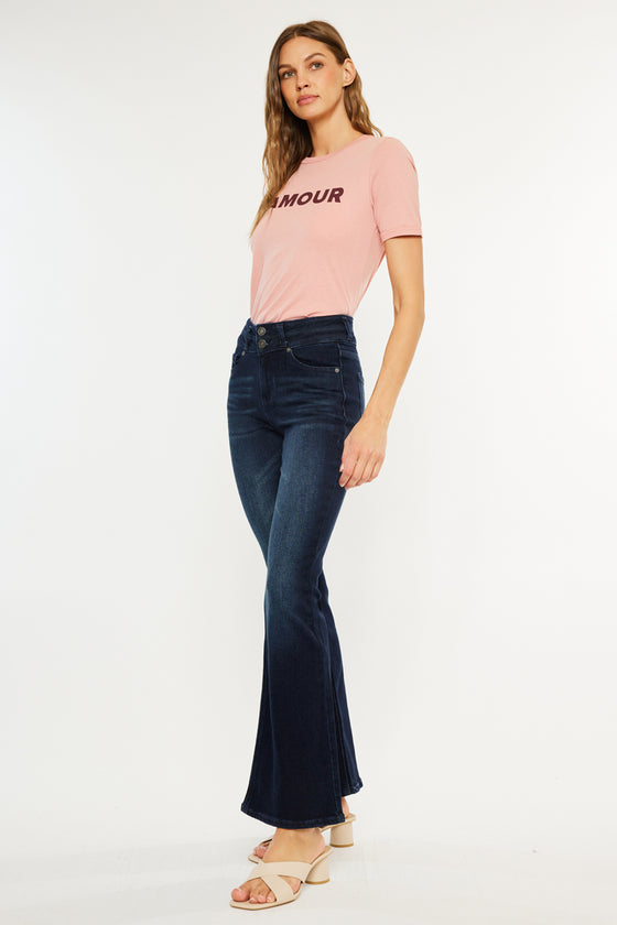 Vida High Rise Flare Jeans - Official Kancan USA