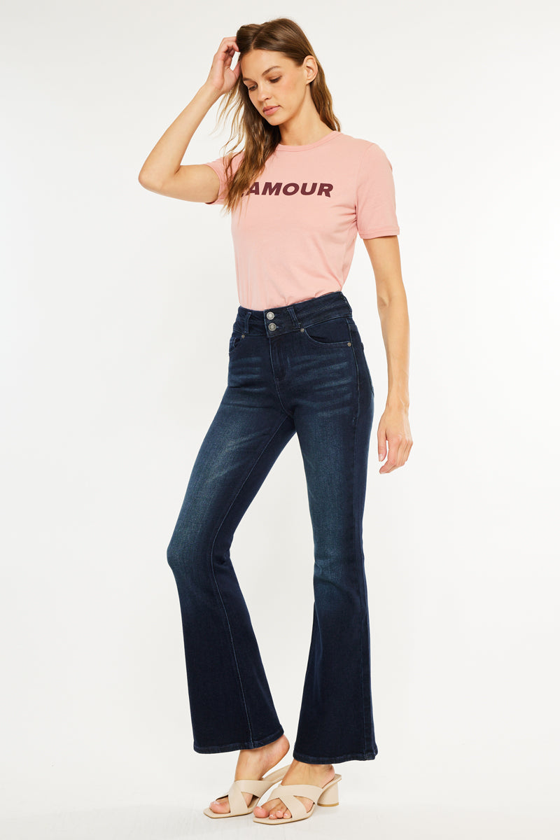 Vida High Rise Flare Jeans – Kancan USA