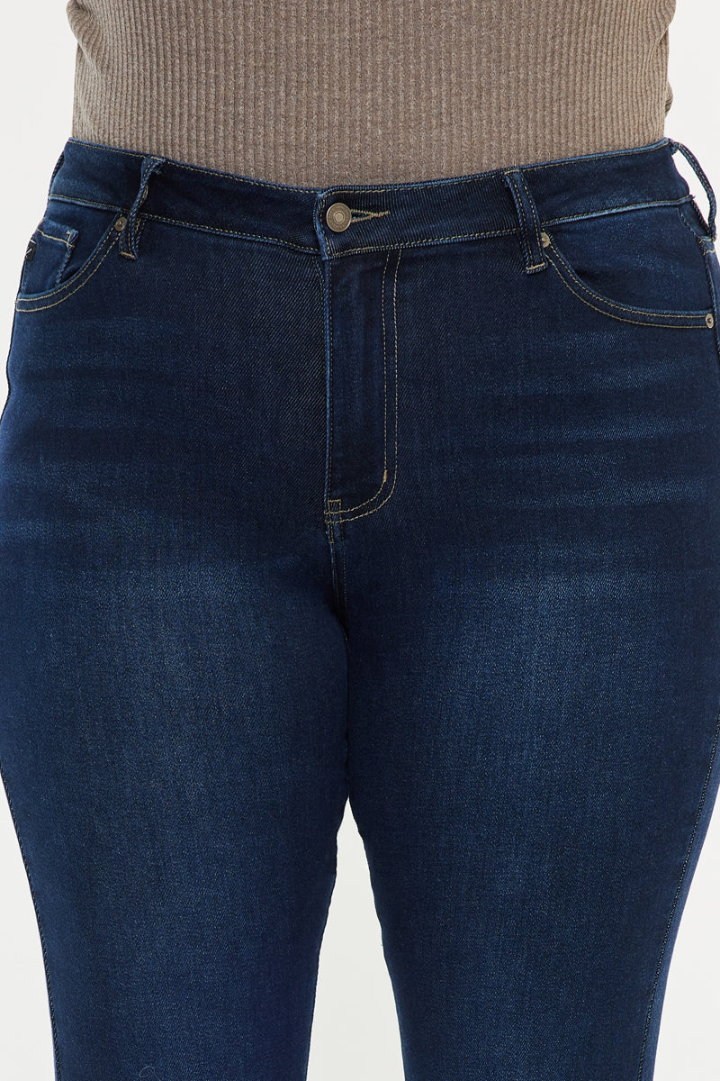 Nancy High Rise Flare Jeans (Plus Size) - Official Kancan USA