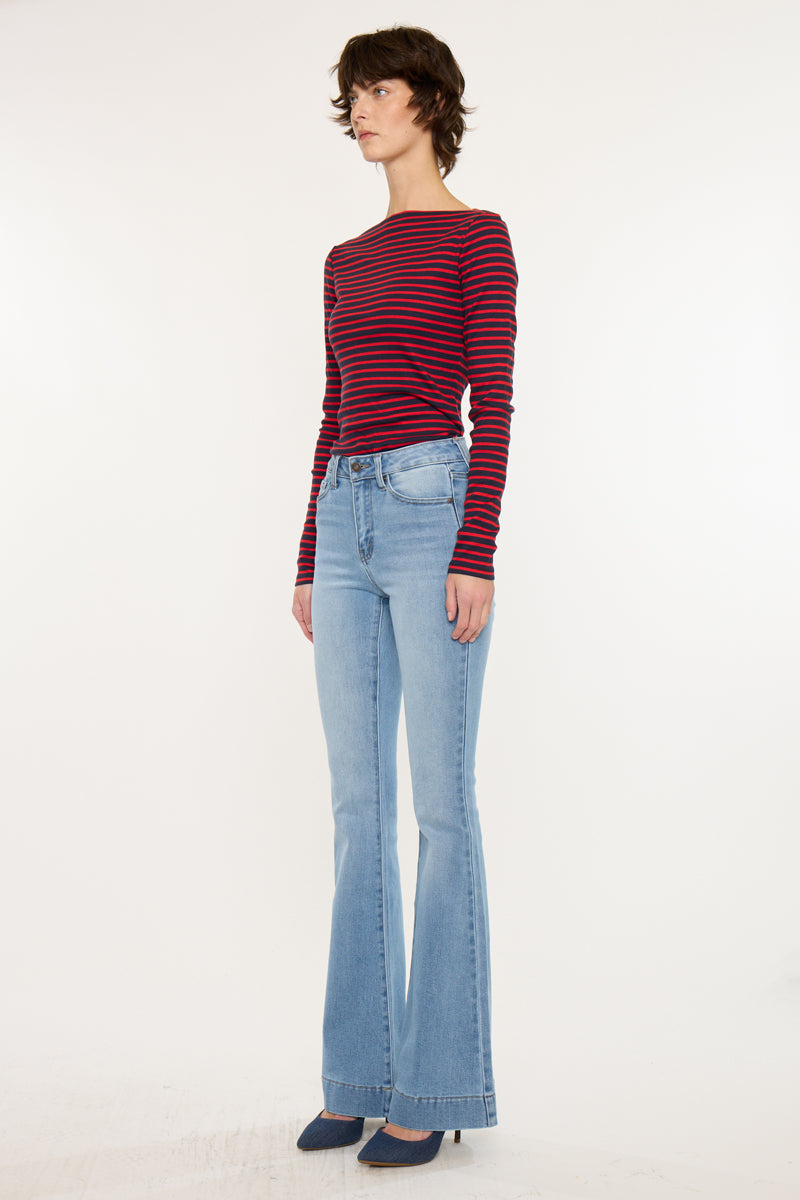 Roxanne High Rise Flare Jeans - Official Kancan USA