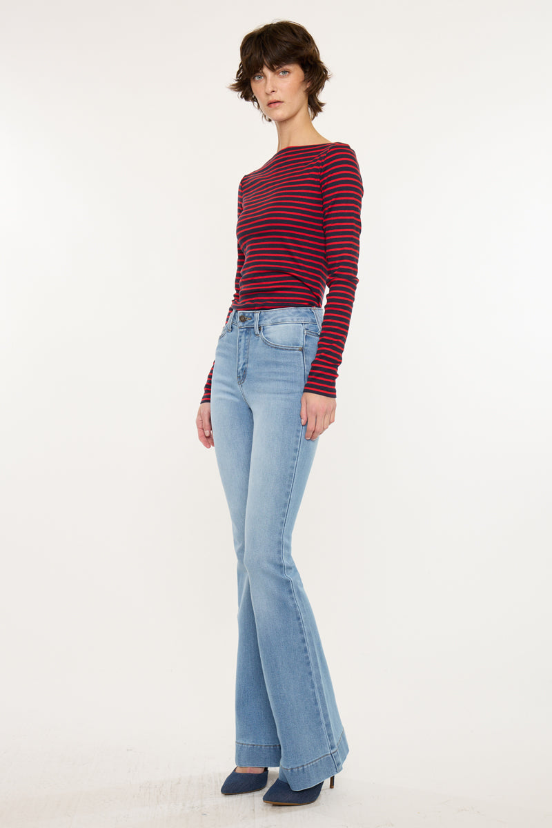 Roxanne High Rise Flare Jeans - Official Kancan USA