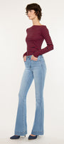 Roxanne High Rise Flare Jeans - Official Kancan USA