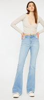 Roxanne High Rise Flare Jeans - Official Kancan USA
