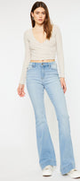 Roxanne High Rise Flare Jeans - Official Kancan USA