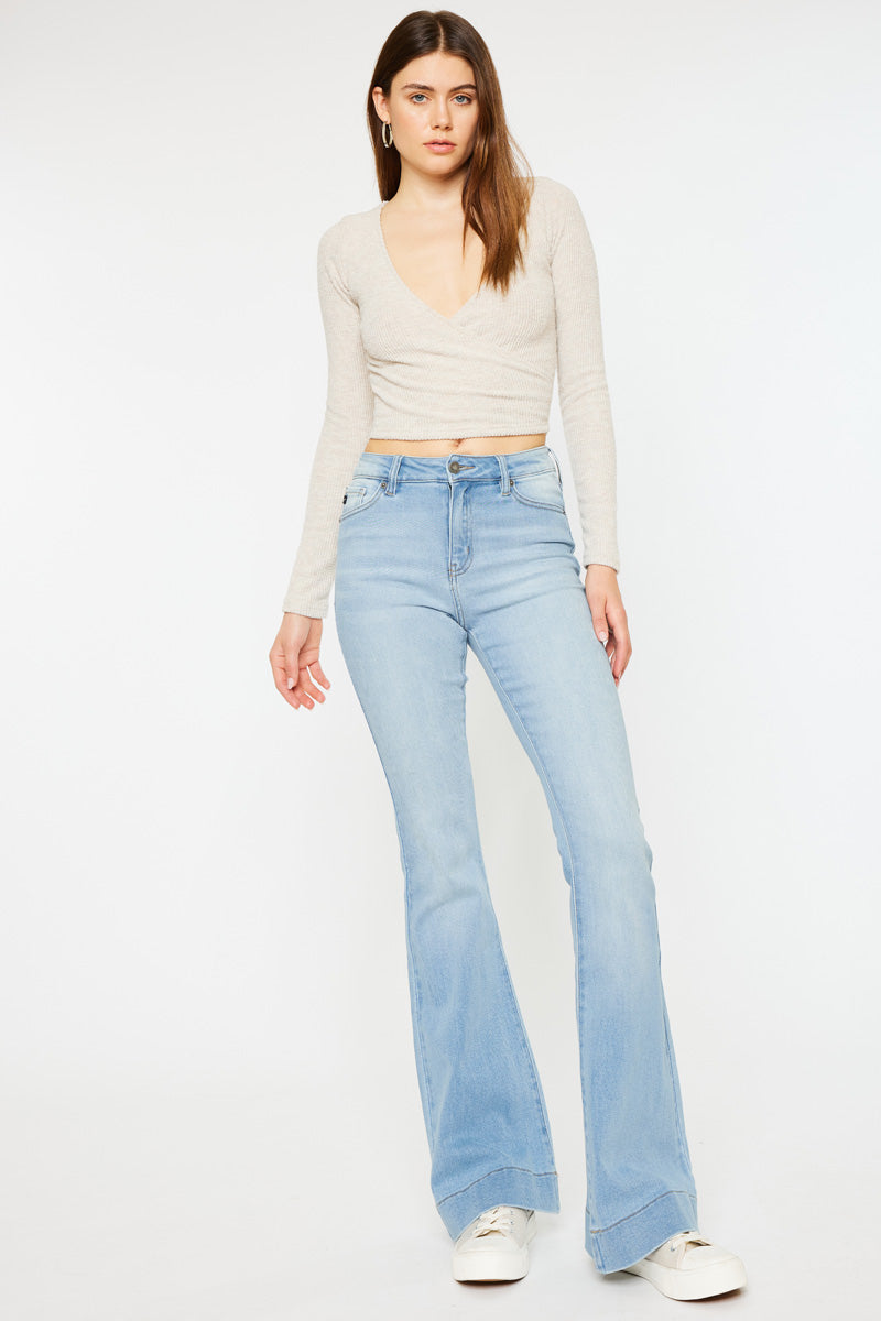 Roxanne High Rise Flare Jeans - Official Kancan USA